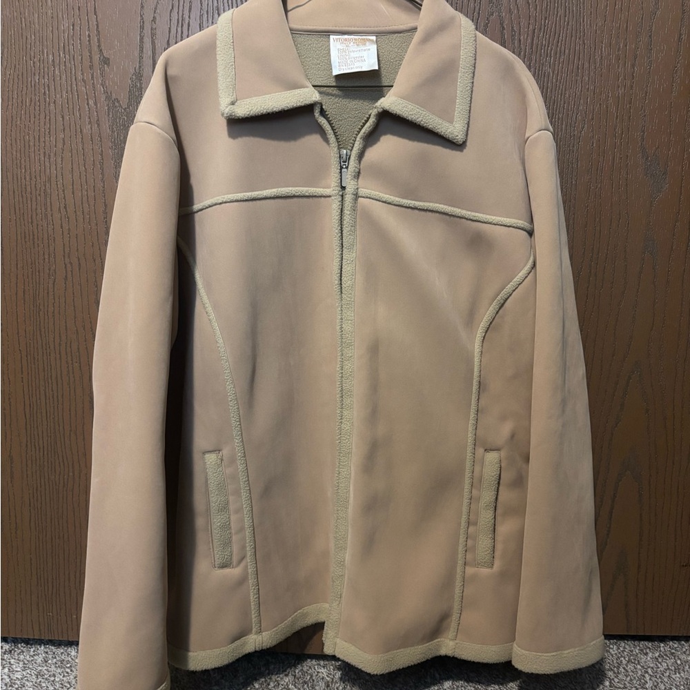 Vitorio Romani Italian Designed Men’s Tan Suede Jacket
